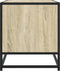 vidaXL - Tv-meubel - 120,5x40x46cm - bewerkt - hout - metaal - sonoma - eikenkleurig