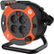 QUARX Kabelhaspel - DIY - 15m H05VV-F 3G1,5mm² - 4 stopcontacten