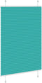 vidaXL - Plissé - rolgordijn - 85x150 - cm - stofbreedte - 84,4 - cm - petrol - groen