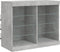 vidaXL - Dressoir - met - LED-verlichting - 81x37x67 - cm - betongrijs