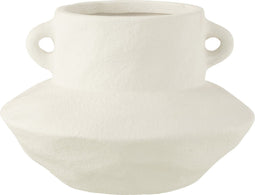 J-Line vaas Handle - keramiek - wit - large - Ø 26 cm