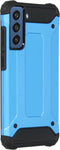 iMoshion Hoesje Geschikt voor Samsung Galaxy S21 FE Hoesje - iMoshion Rugged Xtreme Backcover - Lichtblauw