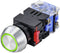 TRU COMPONENTS TC-9428136 LAS0-L-11EB/G/12V Druktoets 250 V 5 A 1x uit/(aan) Moment Groen IP40 1 stuk(s)