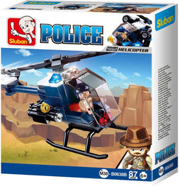 Sluban Police: Helikopter Donkerblauw (m38-b0638b)
