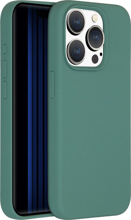 Accezz iPhone 15 Pro - Liquid Silicone Backcover - MagSafe - Donkergroen