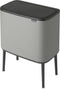 Brabantia Bo Touch Bin - Prullenbak - 36 l - Soft-touch opening - Mineral Concrete Grey