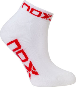 Women's White And Red Nox Ankle Socks