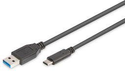 Digitus AK-300136-010-S - USB-kabel USB 3.2 Gen1 - 1 m - Zwart
