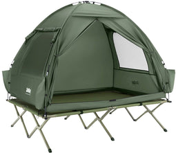 SoBuy OGS32-II-L-GR - Opblaasbare Camping Tent - 2 Persoons - Legergroen 193x145cm
