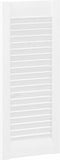 vidaXL - Kastdeur - louvre - design - 69x29,5 - cm - wit