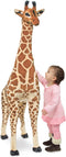 Melissa & Doug Gigantische giraf - Levensecht Knuffeldier - Knuffels voor kinderen - 1,4 meter hoog - Geweldig cadeau voor meisjes en jongens - Van 3+