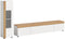 Furnilux Ruda - Wandkast / Rek Systeem - 2-delig - Wit en Artisan Oak Decor - 225x34x33 cm
