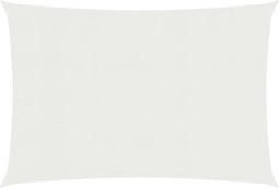 vidaXL - Zonnezeil - 160 - g/m² - 2x5 - m - HDPE - wit