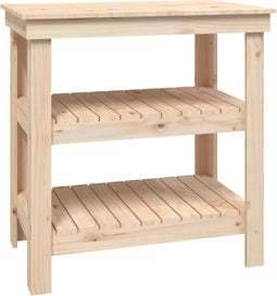 vidaXL - Werkbank - 78,5x50x80 - cm - massief - grenenhout