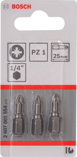 Bosch - Extra Hard-schroefbits PZ1 - 25 mm (1 stuk)