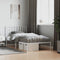 vidaXL - Bedframe - met - hoofdbord - metaal - wit - 100x200 - cm