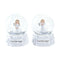 Kerstbal DKD Home Decor Kristal Hars (6,5 x 6,5 x 8,5 cm) (2 Stuks)