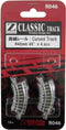 Z Rokuhan rails (met ballastbed) 7297046 Gebogen rails 45 ° 45 mm 4 stuk(s)