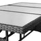 vidaXL - Tuintafel - 170x80x74 - cm - poly - rattan - zwart