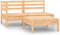 vidaXL - 3-delige - Loungeset - massief - grenenhout