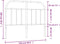 vidaXL - Hoofdbord - metaal - zwart - 120 - cm