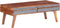 vidaXL - Salontafel - 110x50x40 - cm - massief - hout - grijs