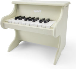 Woet® Houten Speelgoed Piano - Speelgoedinstrument - Inclusief Muziekboekje en Toonlader - Beige