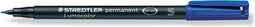Lumocolor S permanent blauw