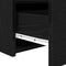 vidaXL - Nachtkastjes - met - LED-verlichting - 2 - stuks - Zwart - Eiken - 50x40x45 - cm