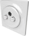 Fibaro Walli N - TV-SAT Outlet - 2 SAT aansluitingen en 1 TV aansluiting