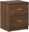 vidaXL - Nachtkastjes - 2 - st - met - 2 - lades - 40x36x50 - cm - bruin - eikenkleurig