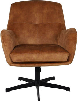 Fauteuil Cleveland - 75x73x88 - Goud/zwart - Adore/metaal