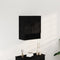vidaXL - Wandkast - Zwart - Eiken - 60x31x70 - cm - Gemaakt - van - Hout