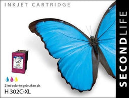 SecondLife 11111428 - Inkt cartridge - A-kwaliteit inkt - Kleur (HP 302 XL)