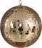 House of Seasons Kerst Discobal - Ø25 cm - Champagnekleurig spiegelglas