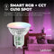 Ledvion - Smart RGB+CCT GU10 LED Spot - Dimbaar - 4,9W - 345L - Wifi - Alexa & Google Home