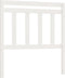 vidaXL - Hoofdbord - 81x4x100 - cm - massief - grenenhout - wit