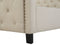 AUREL - Tweepersoonsbed - Beige - 180 x 200 cm - Polyester