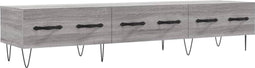 vidaXL - Tv-meubel - 150x36x30 - cm - bewerkt - hout - grijs - sonoma - eikenkleurig