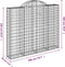 vidaXL - Schanskorven - 7 - st - gewelfd - 200x30x160/180 - cm - ijzer