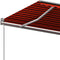 vidaXL - Luifel - vrijstaand - handmatig - uittrekbaar - 600x350 - cm - oranje - bruin