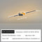 Moderne zwarte LED wandlamp 17W dimbaar met afstandsbediening, 65 cm