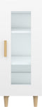 vidaXL - Dressoir - 34,5x34x90 - cm - bewerkt - hout - wit