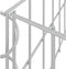 vidaXL - Gabion - plantenbak - verhoogd - 100x100x20 - cm - gegalvaniseerd - staal
