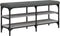 vidaXL - Schoenenbank - 102x32x47 - cm - bewerkt - hout - grijs - sonoma - eikenkleur