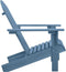 vidaXL - Tuinstoel - Adirondack - massief - vurenhout - blauw