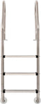 vidaXL Zwembadladder met 3 sporten 120 cm roestvrij staal 304