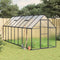 vidaXL - Tuinkas - met - basisframe - 445x169x195 - cm - aluminium - antracietkleur