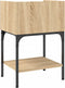 vidaXL - Nachtkastjes - 2 - st - 40,5x31x60 - cm - bewerkt - hout - sonoma - eikenkleur