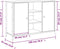 vidaXL - Dressoir - 100x35x70 - cm - bewerkt - hout - sonoma - eikenkleurig